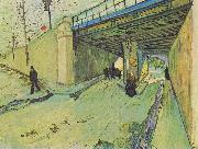 Vincent Van Gogh Railway bridge over the Avenue Montmajour Spain oil painting artist